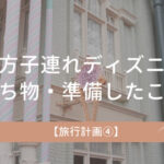 遠方からの子連れディズニー旅行｜持ち物・準備したことまとめ【旅行計画④】